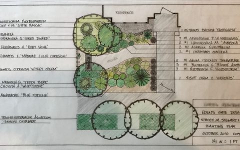 Residential planting plan