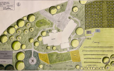 Garden concept plan for new construction